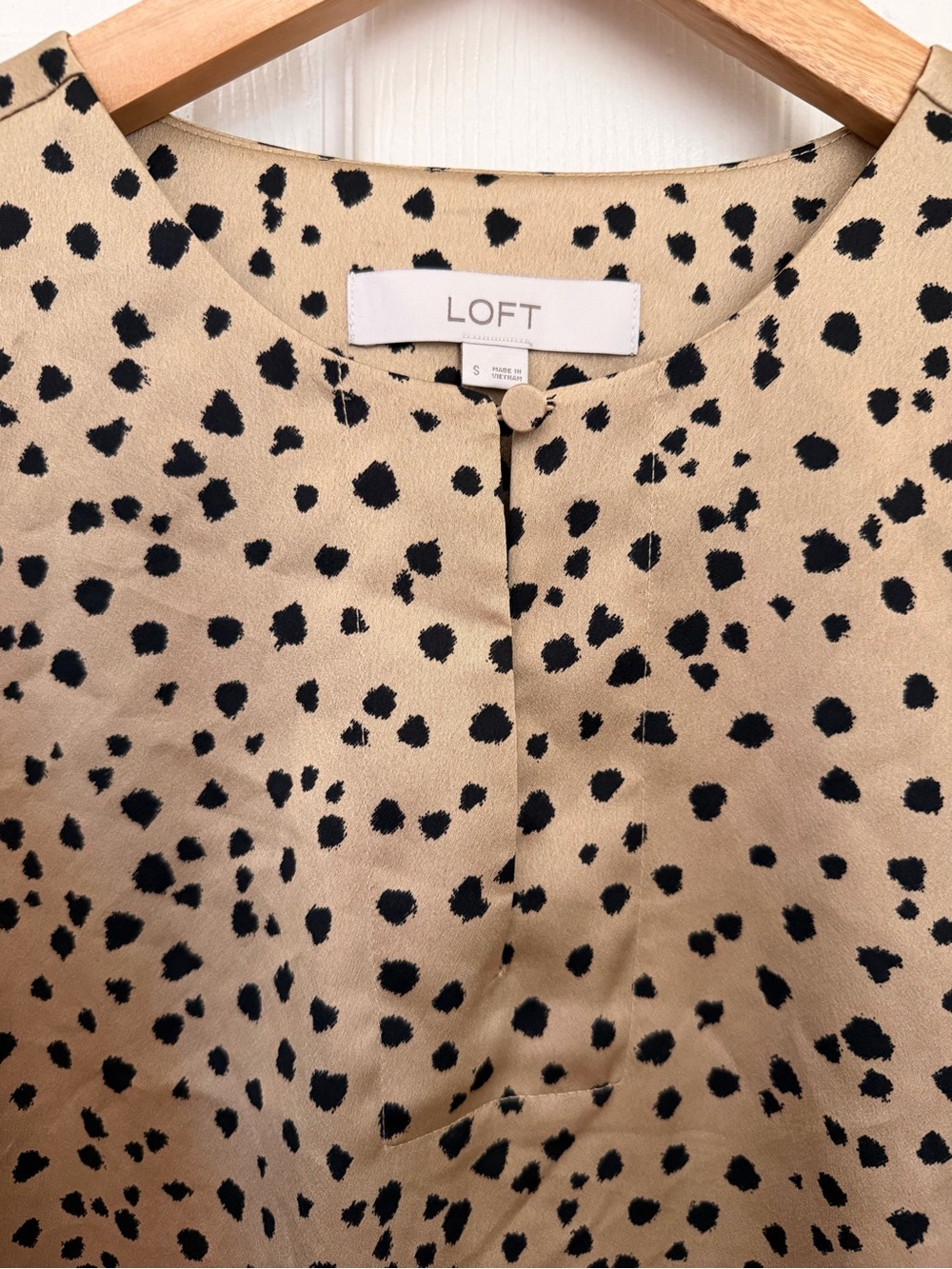 LOFT Animal Leopard Print-Long Sleeve, Size S, EUC - Picture 2 of 12
